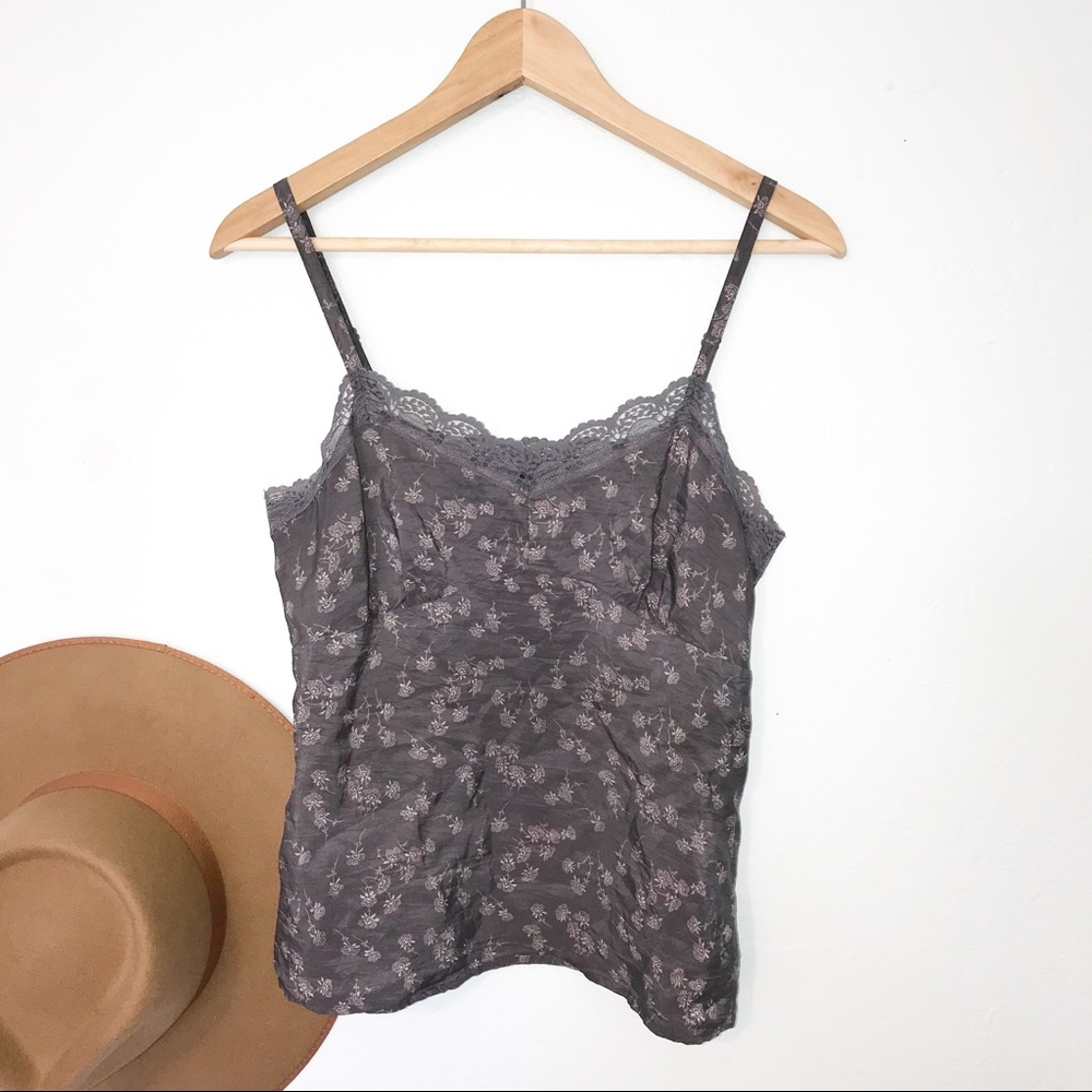 American Eagle silk and lace camisole